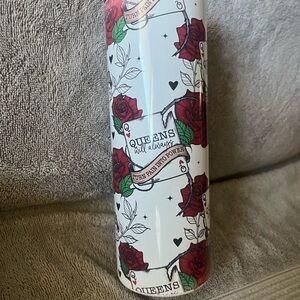 Floral Rose Patterned metal cup